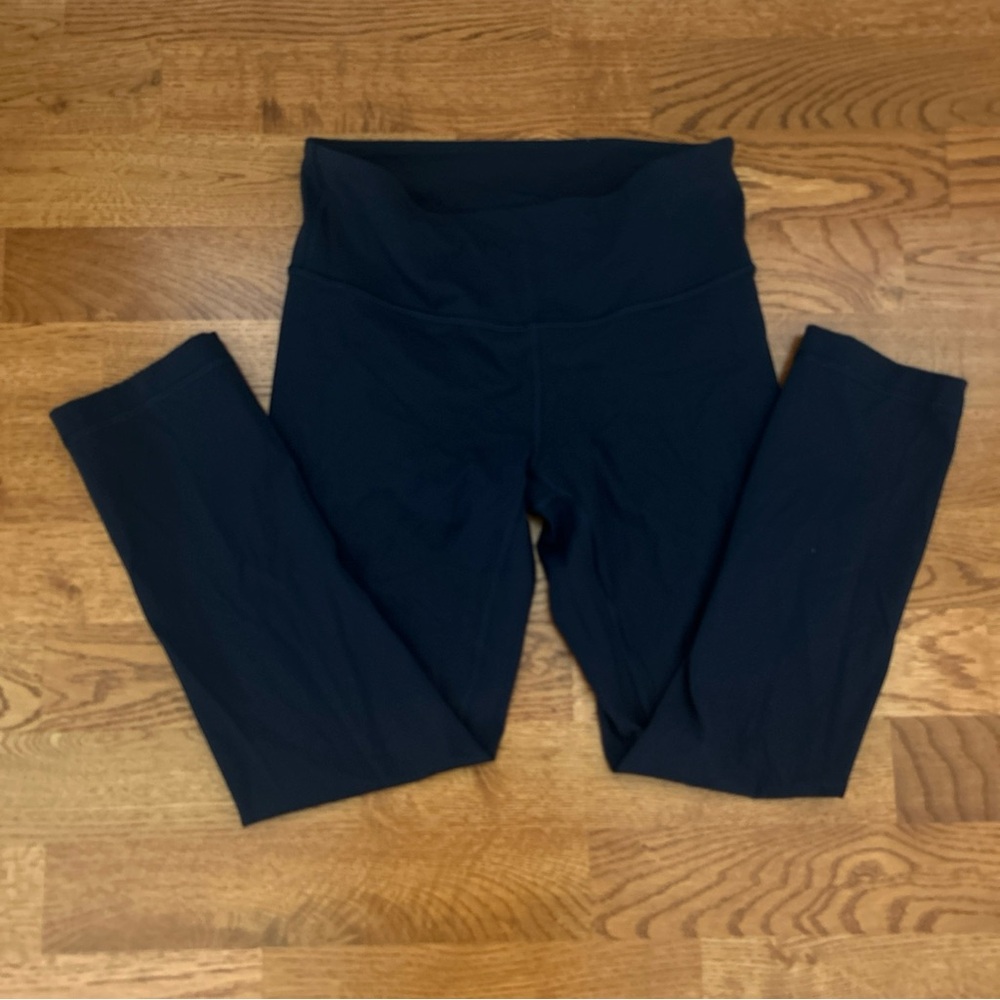 lululemon wunder under legging true navy 4 luon mid rise crop 21 yoga train blue